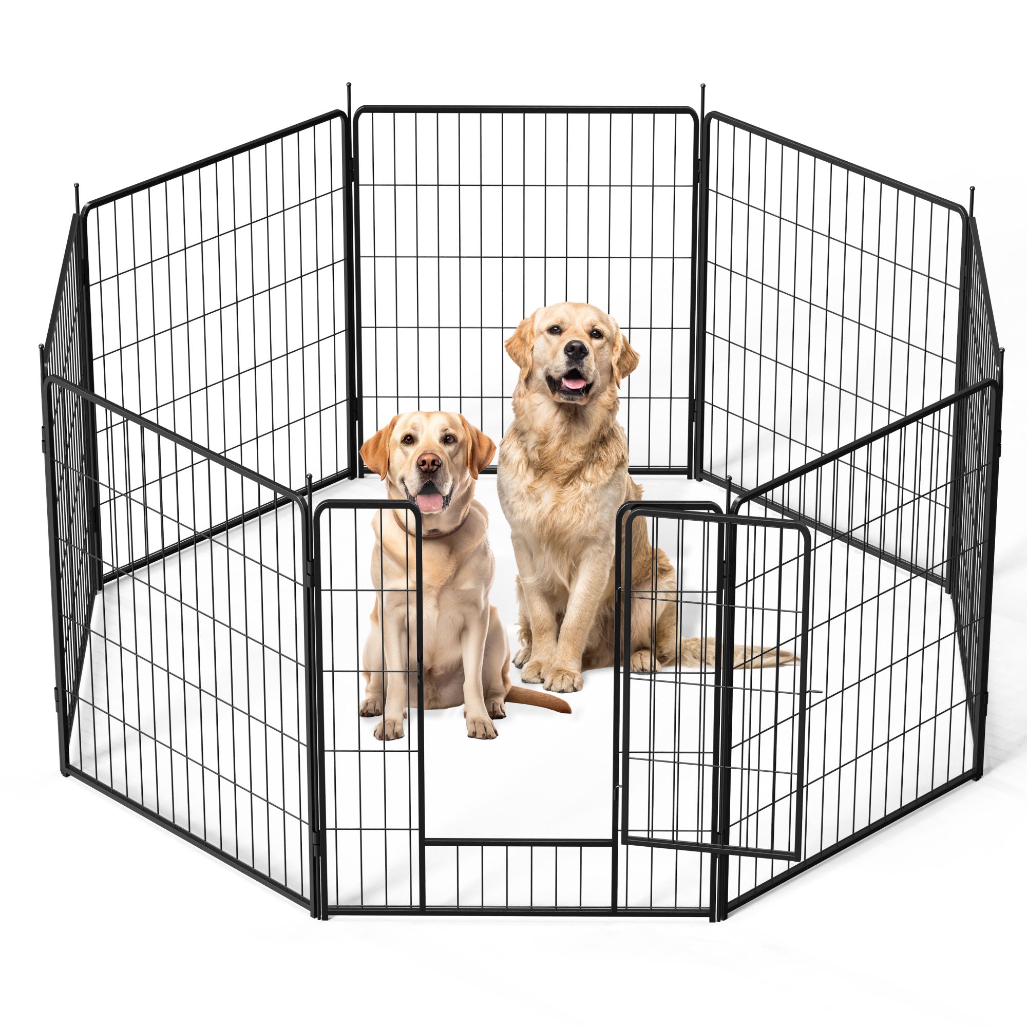 Dog Playpen Indoor Outdoor, 32" Height Doba as Pic